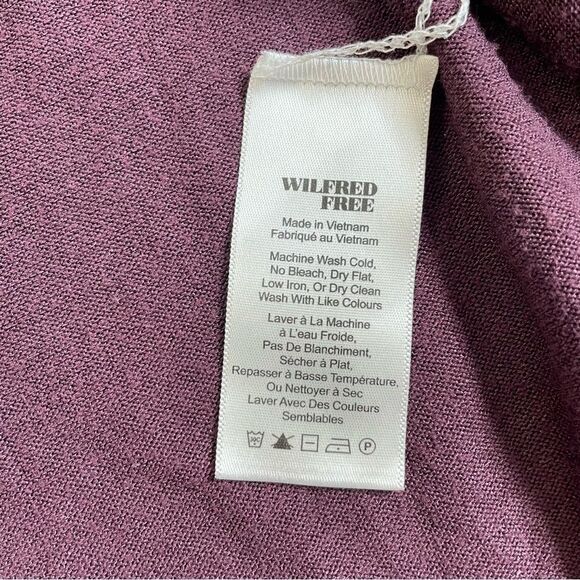 Aritzia Wilfred Free Aneta Long Sleeve Top Sz Small - Picture 8 of 9